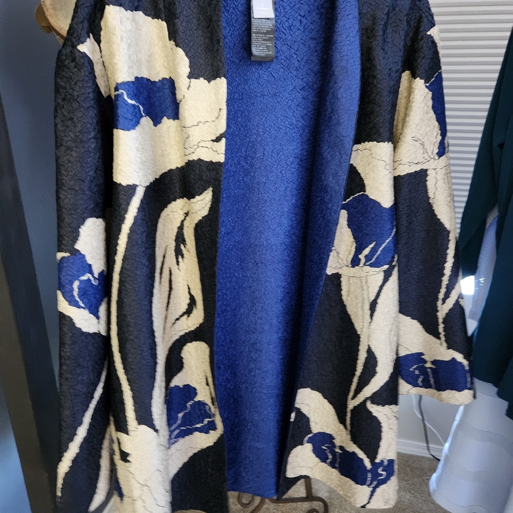 Jacket, Reversible Royal Blue, And Pattern. - image 2